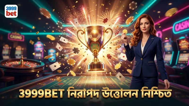 নিরাপদ উত্তোলনের জন্য 3999BET নিরাপত্তা ব্যবস্থা।