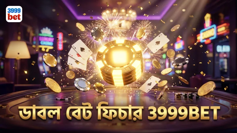 ডাবল বেট ফিচার ব্যবহার করে বাজির সুযোগ বাড়ান 3999BET-এ।
