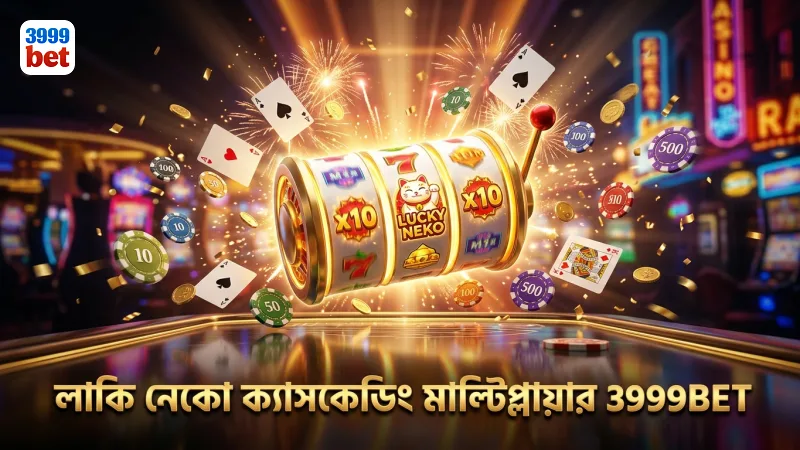 ক্যাসকেডিং রিলস এবং মাল্টিপ্লায়ার লাকি নেকো জেতার মূল উপাদান